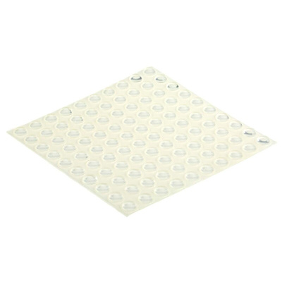 RS PRO Cylindrical PUR Self Adhesive Feet, 12.7mm diameter x 3.5mm height