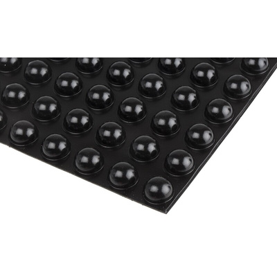 RS PRO Hemispherical PUR Self Adhesive Feet, 17.8mm diameter x 9.6mm height