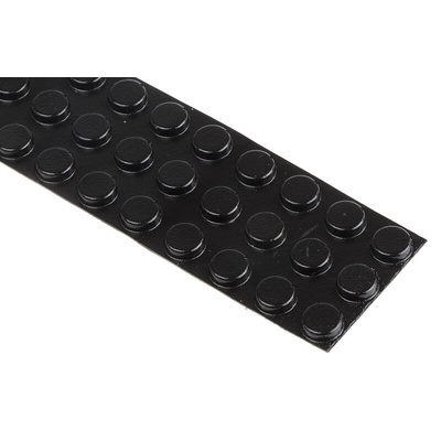RS PRO Cylindrical PUR Self Adhesive Feet, 9.5mm diameter x 3.2mm height