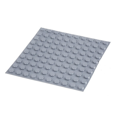 RS PRO Cylindrical PUR Self Adhesive Feet, 12.7mm diameter x 3.5mm height