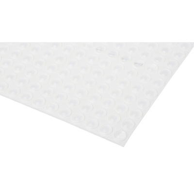 RS PRO Hemispherical PUR Self Adhesive Feet, 7.9mm diameter x 2.2mm height