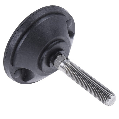 Nu-Tech Engineering M16 PA Reinforced Nylon Adjustable Foot, 2000kg Static Load Capacity 10° Tilt Angle