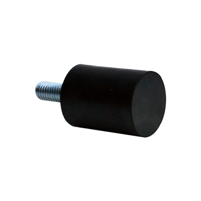RS PRO M3X6 Anti Vibration Mount, Male Buffer Foot with 2.4kg Compression Load
