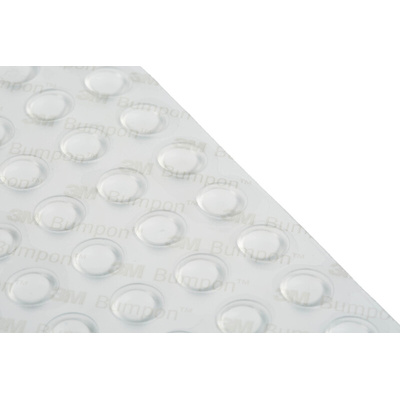 3M Hemispherical PUR Self Adhesive Feet, 10.2mm diameter x 3.3mm height