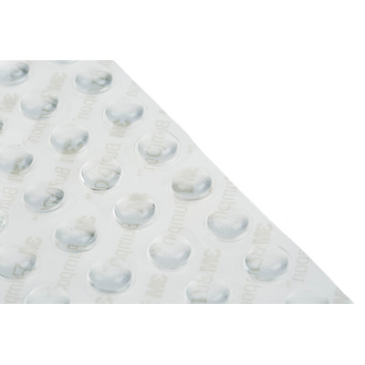 3M Hemispherical PUR Self Adhesive Feet, 10.2mm diameter x 3.3mm height