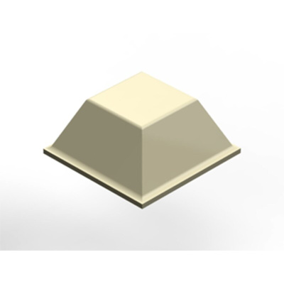 3M Tapered Square PUR Self Adhesive Feet, 19.9mm diameter 12.7mm width x 12.7mm length