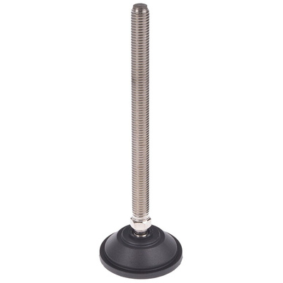 Nu-Tech Engineering M12 PA Reinforced Nylon Adjustable Foot, 600kg Static Load Capacity 10° Tilt Angle