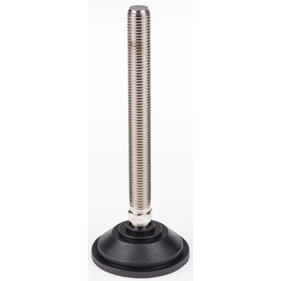 Nu-Tech Engineering M16 PA Reinforced Nylon Adjustable Foot, 1500kg Static Load Capacity 10° Tilt Angle