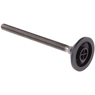 Nu-Tech Engineering M12 PA Reinforced Nylon Adjustable Foot, 600kg Static Load Capacity 10° Tilt Angle