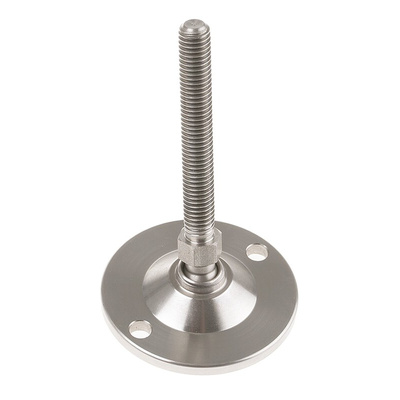 Nu-Tech Engineering M8 Stainless Steel Adjustable Foot, 300kg Static Load Capacity 10° Tilt Angle