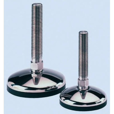 Nu-Tech Engineering M20 Stainless Steel Adjustable Foot, 750kg Static Load Capacity 3.5° Tilt Angle