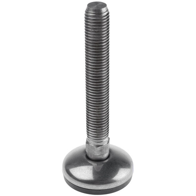 Nu-Tech Engineering M16 Stainless Steel Adjustable Foot, 350kg Static Load Capacity 3.5° Tilt Angle