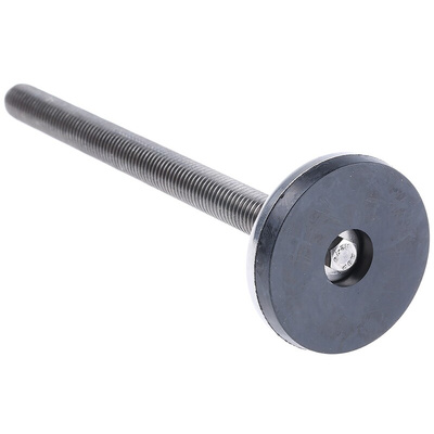Nu-Tech Engineering M12 Stainless Steel Adjustable Foot, 350kg Static Load Capacity 3.5° Tilt Angle