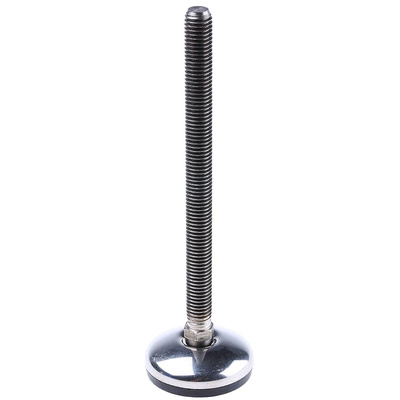 Nu-Tech Engineering M12 Stainless Steel Adjustable Foot, 350kg Static Load Capacity 3.5° Tilt Angle