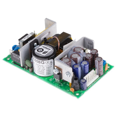 SL POWER CONDOR, 60W Embedded Switch Mode Power Supply SMPS, 5.1 V dc, ±12 V dc, Open Frame