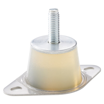 Taica Cylindrical M6 Anti Vibration Mount, Male Buffer Foot