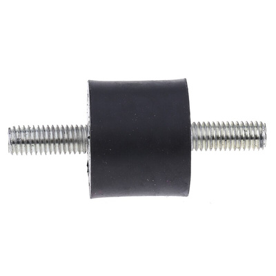RS PRO M8 Anti Vibration Mount, Male to Male Bobbin with 52.6kg Compression Load