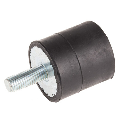 RS PRO M10 Anti Vibration Mount, Male to Female Bobbin with 96.14kg Compression Load