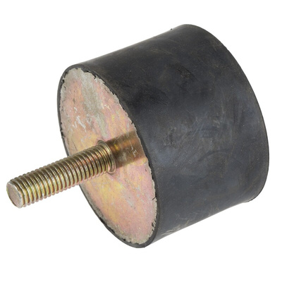 RS PRO M12 Anti Vibration Mount, Male to Female Bobbin with 194.26kg Compression Load