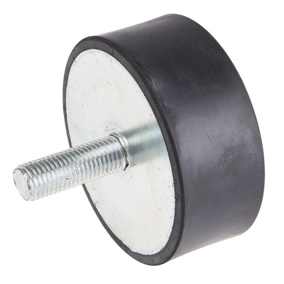RS PRO M16 Anti Vibration Mount, Male to Female Bobbin with 499.51kg Compression Load