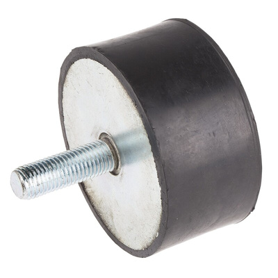 RS PRO M16 Anti Vibration Mount, Male to Female Bobbin with 786.94kg Compression Load