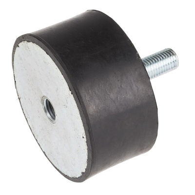 RS PRO M16 Anti Vibration Mount, Male to Female Bobbin with 786.94kg Compression Load