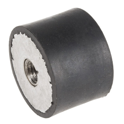 RS PRO M10 Anti Vibration Mount, Female Buffer Foot with 113.16kg Compression Load