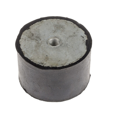 RS PRO M12 Anti Vibration Mount, Female Buffer Foot with 257.92kg Compression Load