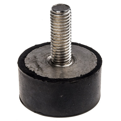 RS PRO M10 Anti Vibration Mount, Male Buffer Foot with 126.4kg Compression Load