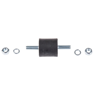 FIBET M6 Anti Vibration Mount, Male to Male Bobbin with 29.5kg Compression Load