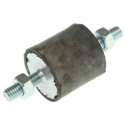 FIBET M6 Anti Vibration Mount, Male to Male Bobbin with 29.5kg Compression Load