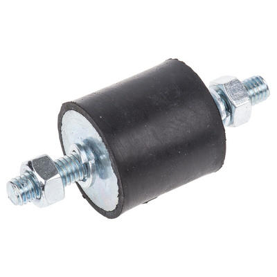 FIBET M6 Anti Vibration Mount, Male to Male Bobbin with 55kg Compression Load