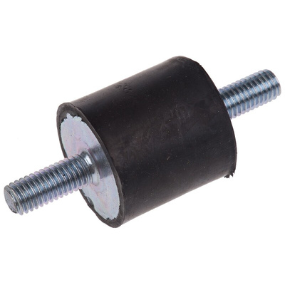 FIBET M8 Anti Vibration Mount, Male to Male Bobbin with 64.8kg Compression Load