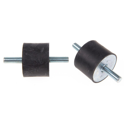 FIBET M8 Anti Vibration Mount, Male to Male Bobbin with 201kg Compression Load