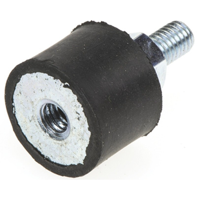 FIBET M6 Anti Vibration Mount, Male to Female Bobbin with 23.4kg Compression Load