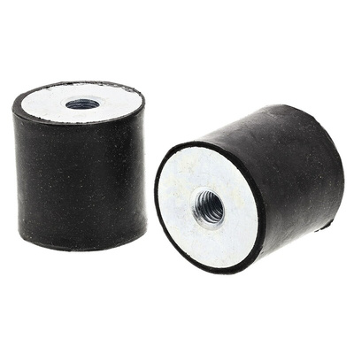 FIBET M8 Anti Vibration Mount, Female to Female Bobbin with 69kg Compression Load
