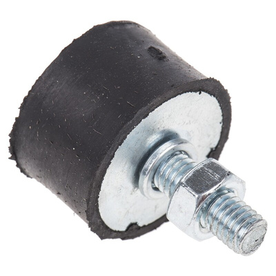 FIBET M6 Anti Vibration Mount, Male to Female Bobbin with 46.2kg Compression Load