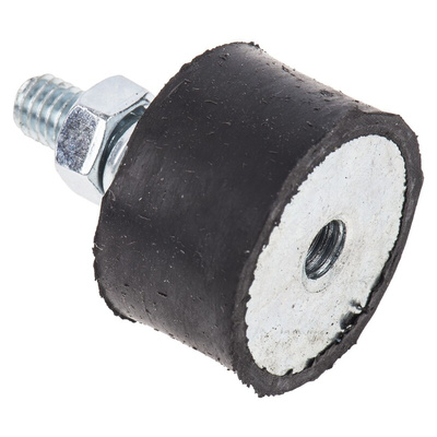 FIBET M6 Anti Vibration Mount, Male to Female Bobbin with 46.2kg Compression Load