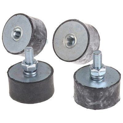FIBET M8 Anti Vibration Mount, Male to Female Bobbin with 105.2kg Compression Load