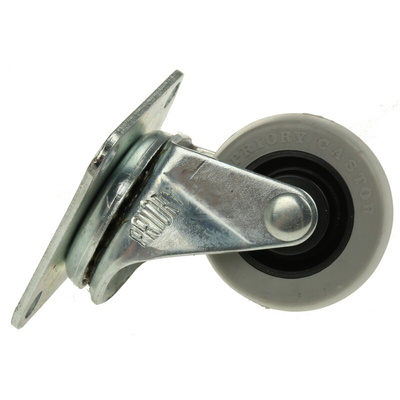 RS PRO Swivel Castor Wheel, 16kg Capacity, 41mm Wheel