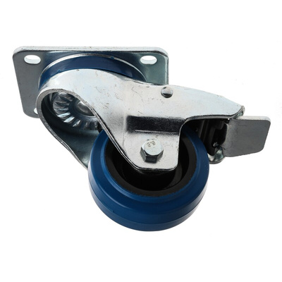 RS PRO Braked Swivel Castor Wheel, 150kg Capacity, 80mm Wheel