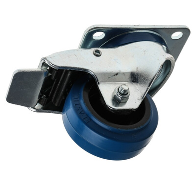 RS PRO Braked Swivel Castor Wheel, 150kg Capacity, 80mm Wheel