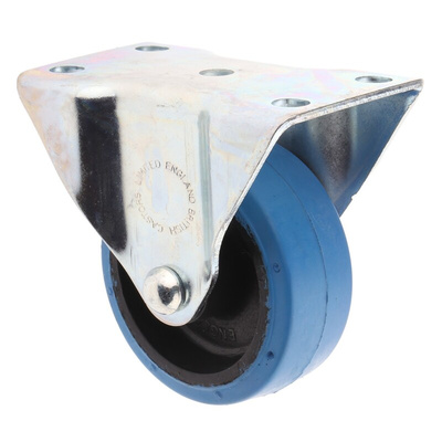 RS PRO Fixed Castor Wheel, 90kg Capacity, 75mm Wheel