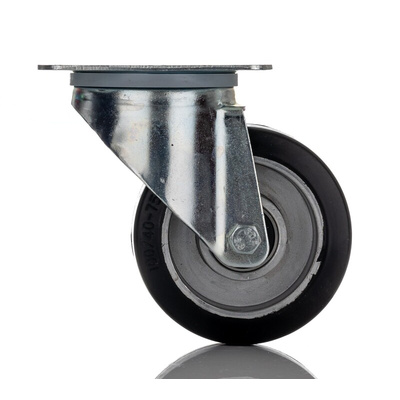 RS PRO Swivel Castor Wheel, 150kg Capacity, 100mm Wheel