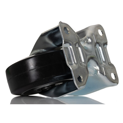 RS PRO Fixed Castor Wheel, 150kg Capacity, 100mm Wheel