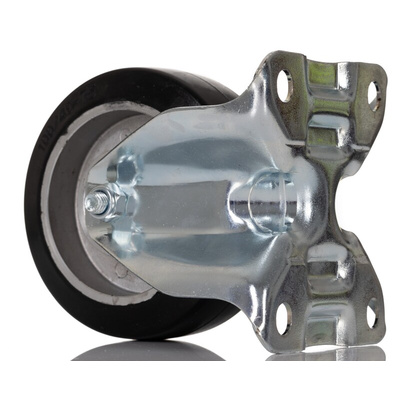 RS PRO Fixed Castor Wheel, 150kg Capacity, 100mm Wheel