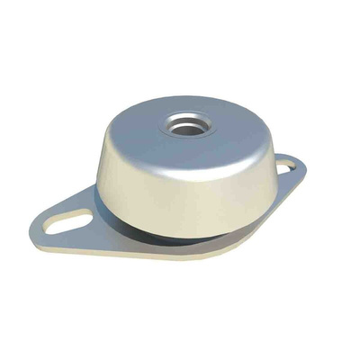 FIBET Circular M12 Anti Vibration Mount, Bell Mount with 34daN Compression Load