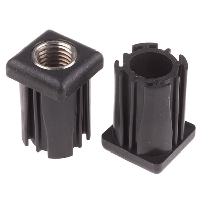 RS PRO Square Nylon Tube Insert, 500kg Static Load Capacity