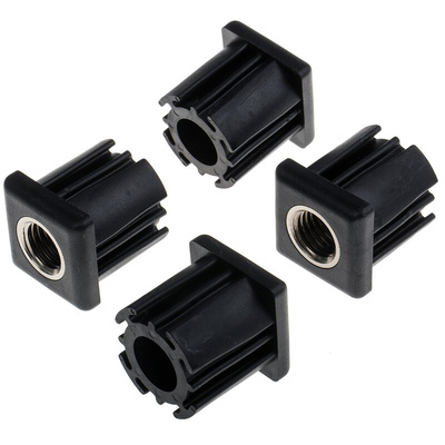 RS PRO Square Nylon Tube Insert, 1000kg Static Load Capacity