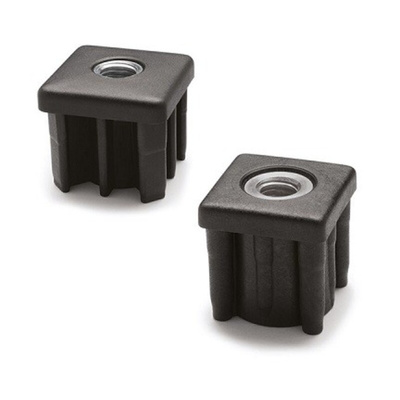 Elesa Square Polyamide Based Technopolymer Tube Insert, 25mm